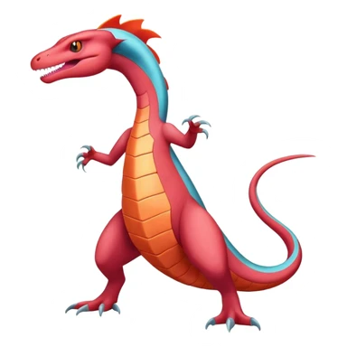 Badass cool salamence-salazzle-hybrid, full body sticker