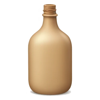 Beige bottle sticker