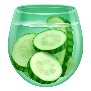 Cucombr detox Water sticker