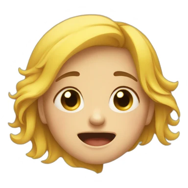 A girl crying and laughing at the same time sticker