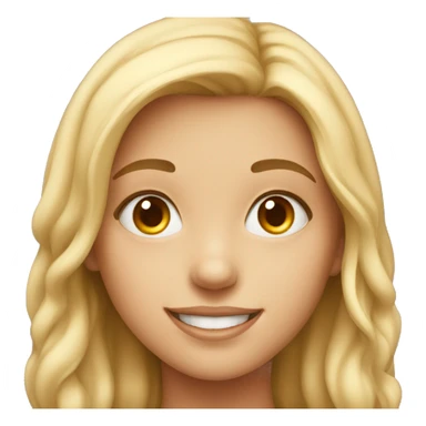 smiling girl close-up portrait sticker