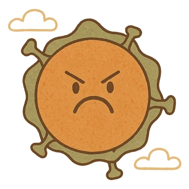 Angry armored cells sticker