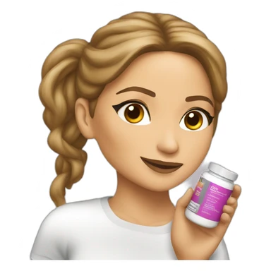 Jennifer Lopez taking supplements  sticker