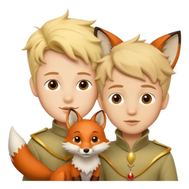 Pequeno Príncipe e a raposa sticker