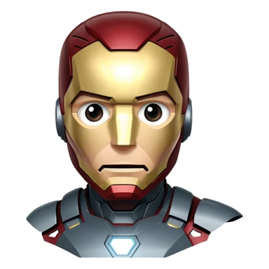 james rhodes black iron man from  from civil war sticker