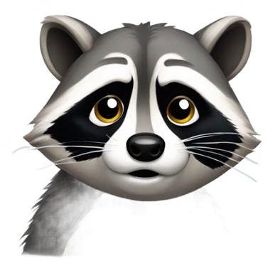 raccoon is sad and is crying sticker