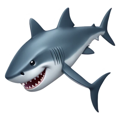 Shark with two teet sticker