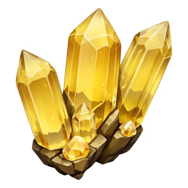 raw quartz crystal yellow sticker