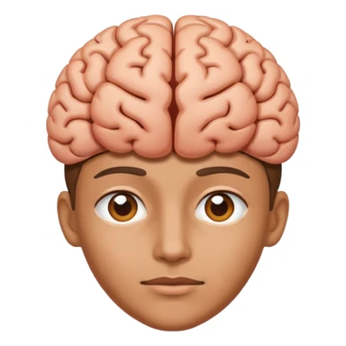 Create 67 emoji with a brain wrote sticker
