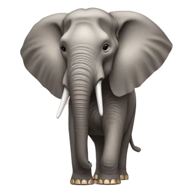 Elephant wearing a gucci shall sticker