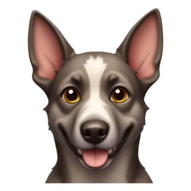 Alsatian bat dog sticker