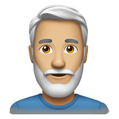 matue male beard sticker