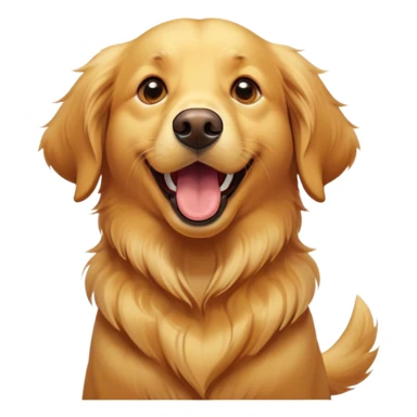 Cinematic Comical Golden Retriever Portrait Emoji, Head tilted dramatically with an exaggeratedly shocked or amused expression, featuring a vibrant golden coat with a lively sheen, wide, expressive brown eyes filled with playful disbelief, Simplified yet hilariously expressive features, highly detailed, glowing with a slightly sassy glow, high shine, dramatic yet playful, stylized with an air of cheeky attitude, bright and endearing, soft glowing outline, capturing the essence of a spirited and over-the-top companion, so meme-worthy it feels like it could side-eye its way into internet fame instantly! sticker