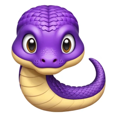  i want a animated emoji with the text "'Lil Viper sorry" for a little purple cute viper sticker
