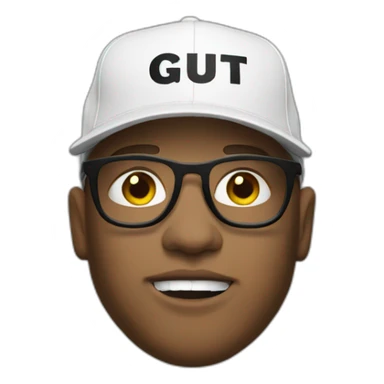 streetwear, with 'GUT' written on the cap sticker