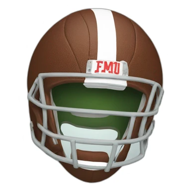 Football with crown sticker