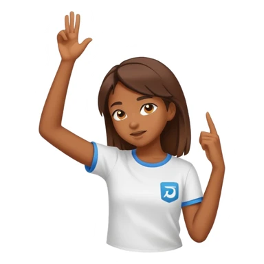 Fille qui dab sticker