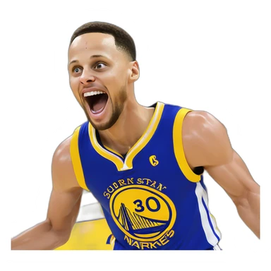 steph curry night night celebration sticker