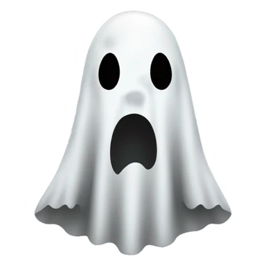 ghost costume. Not evil and smiling sticker