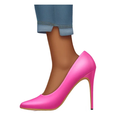 Pink high heels sticker