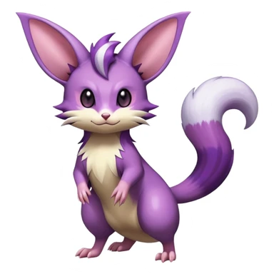 Shiny Furret-Espeon-Furret-Noibat-Noivern-Hybrid (Full body) sticker