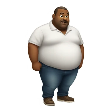big fat man  sticker