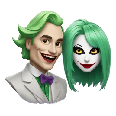JOKER AND LADY GAGA sticker