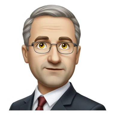 Minister of Foreign Affairs of Ukraine Andrey Sibiga realistic sticker