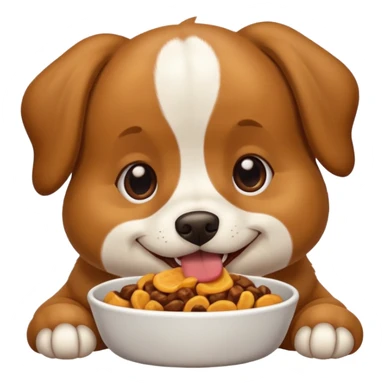 Perro comiendo  sticker