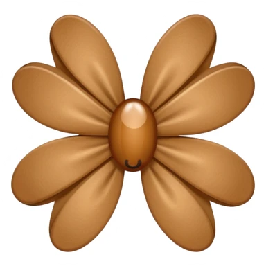 brown paper clip two pieces crossed with each other with a milky bow sticker