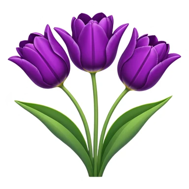 Tulips purple sticker