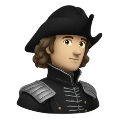 chevalier noir sticker