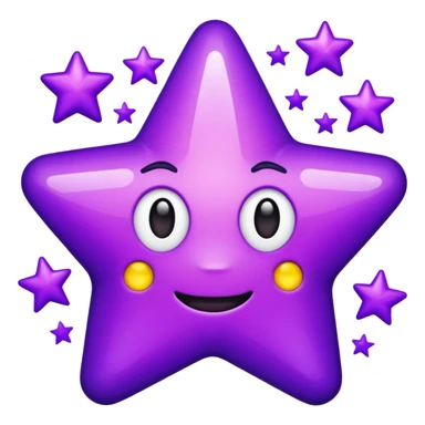 The word "banger" surrounded by purple stars sticker
