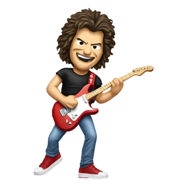 Eddie van Halen on stage sticker