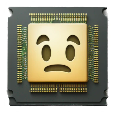 a computer chip sticker