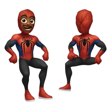 9 black spiderman sticker