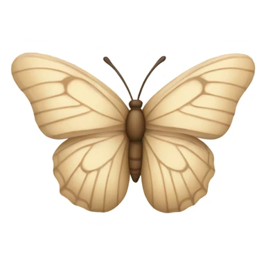 Beige butterfly  sticker
