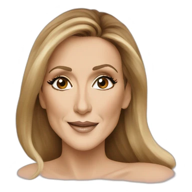 Celine Dion who send a kiss sticker