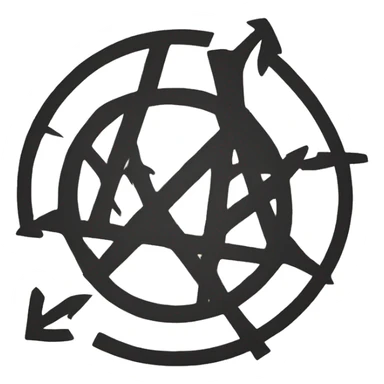 Anarchy logo sticker