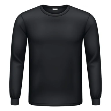 plain isolated black long sleeve shirt sticker