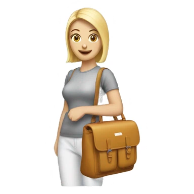 Woman with Speedy Tasche sticker