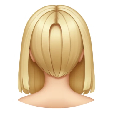 Blond girl back of head  sticker
