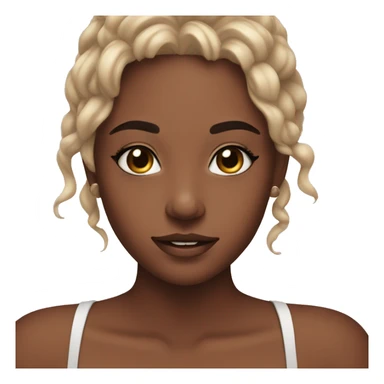 a cute aesthetic skincare girl sticker