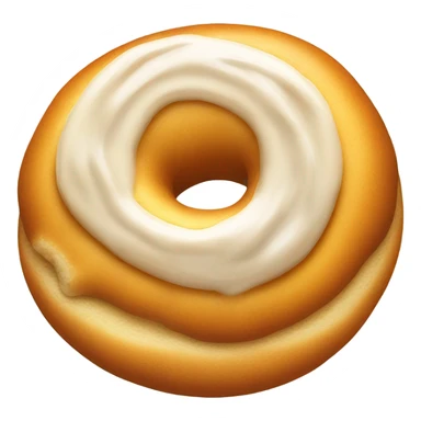 Honey bun with a bite taken out sticker