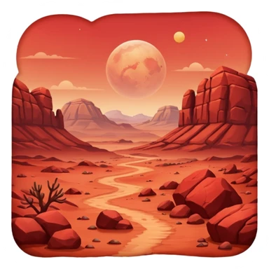 Mars sticker
