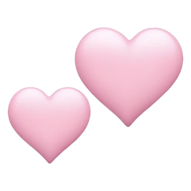 Baby pink heart lumps sticker