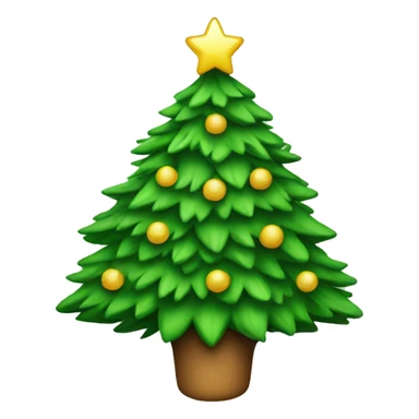 clean christmas tree sticker
