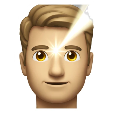 two light rays coming through the lenses sticker