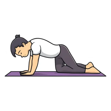 A man doing rehabilitation exercises on a yoga mat sticker
