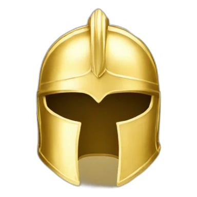 Gold Spartan Helmet sticker